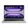 Acer aspire 5 ai pc ultra5-125h Acer Aspire 5 AI PC laptop shown from the front with Intel Core Ultra 5 branding, backlit keyboard, 1.2 kg weight, and 17.5 mm slim design.